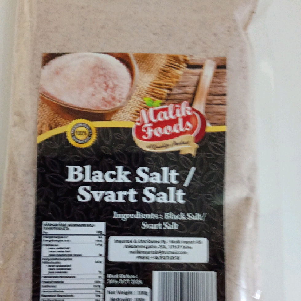 MalikFoods Black Salt 100gm