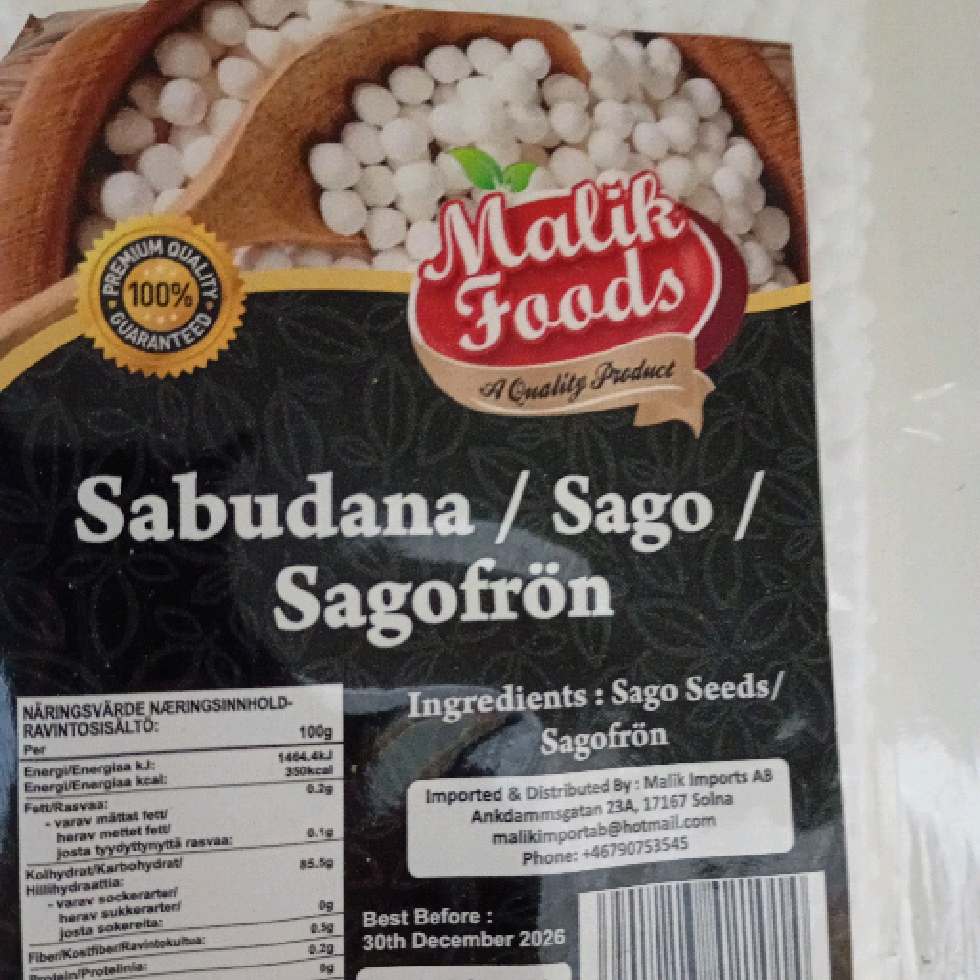 MalikFoods Sabudana