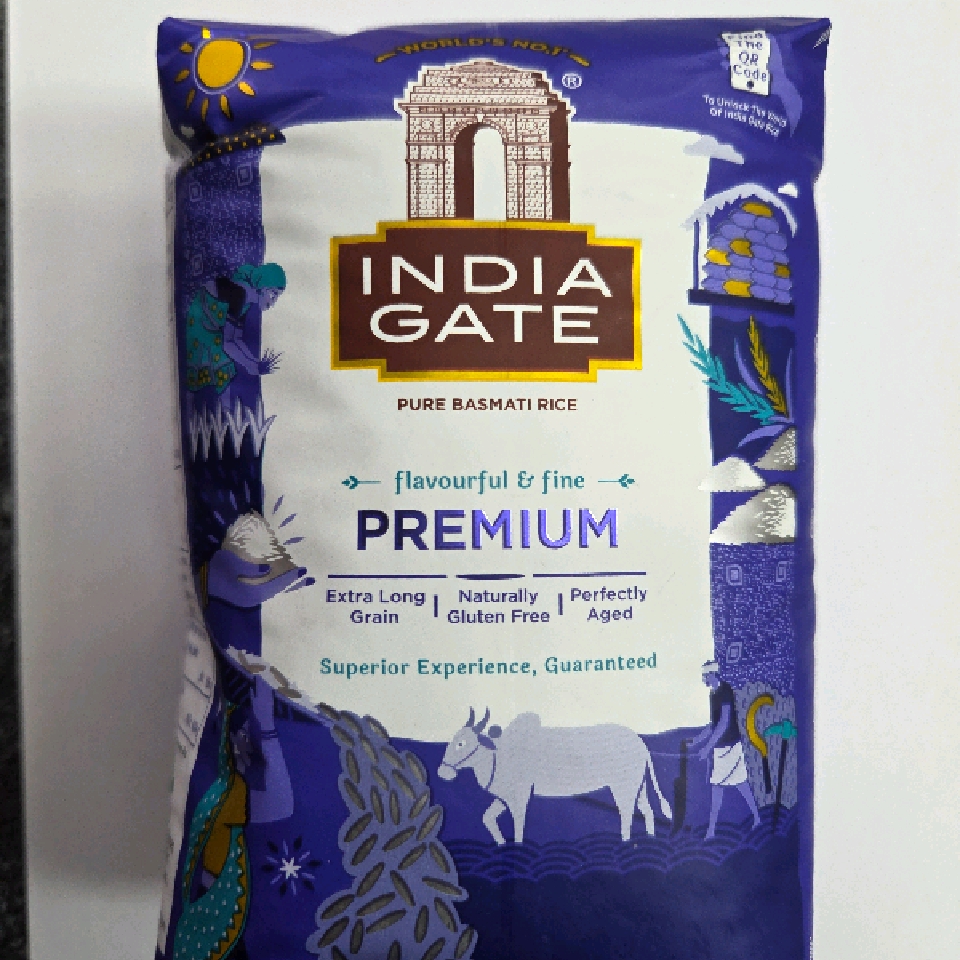 India gate premium basmati rice 1kg