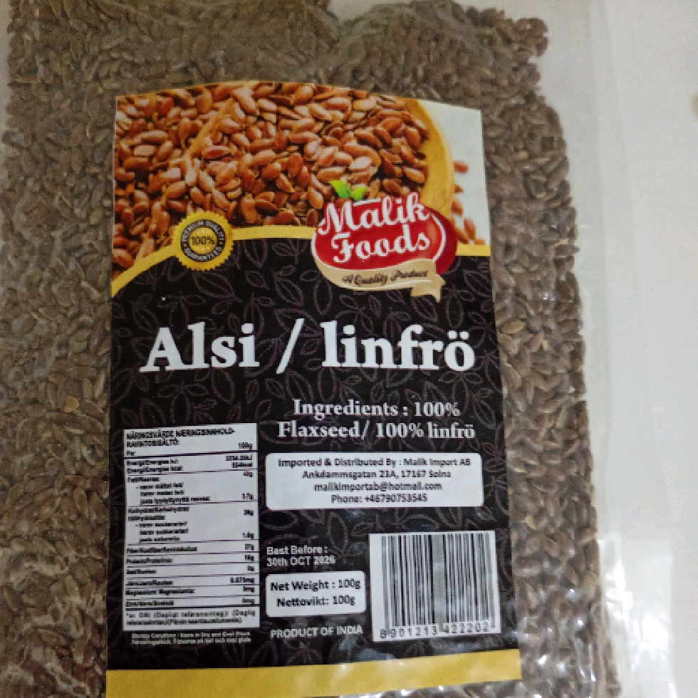 MalikFoods Flaxseeds (Alsi) 100gm