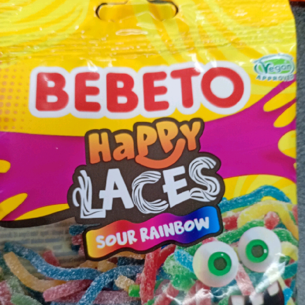 Bebeto Happy Laces Sour Raindow